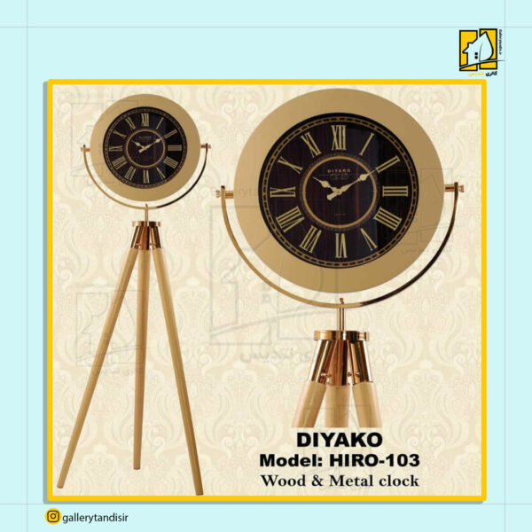 ساعت ایستاده کد ۱-سفید،مشکی،کرم